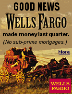 With so many banks in financial trouble, it is nice to learn Wells Fargo made money last quarter and increased the dividend. The bank has no sub-prime mortgage loans.